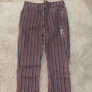 NWT Striped American Eagle Denim Pants